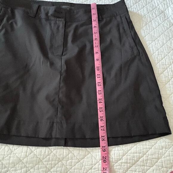 MAGGIE LANE Women's Mini Skort Black Sz12 Retro Academia Scholastic Golf Sporty - Picture 9 of 10
